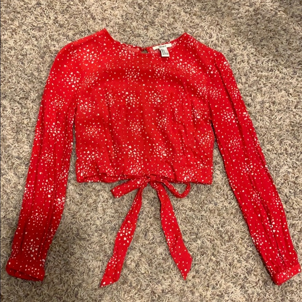 Long sleeve crop top